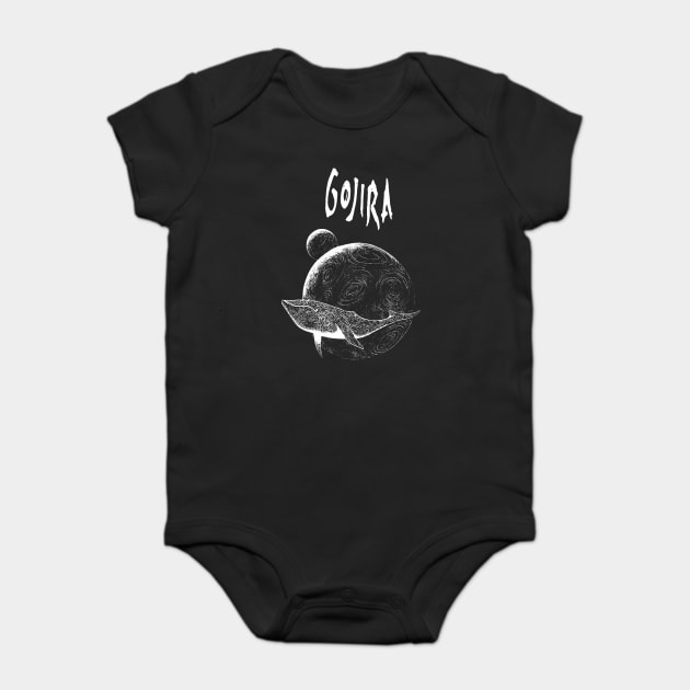 Whale goojira Baby Bodysuit by Guitar Speak Podcast